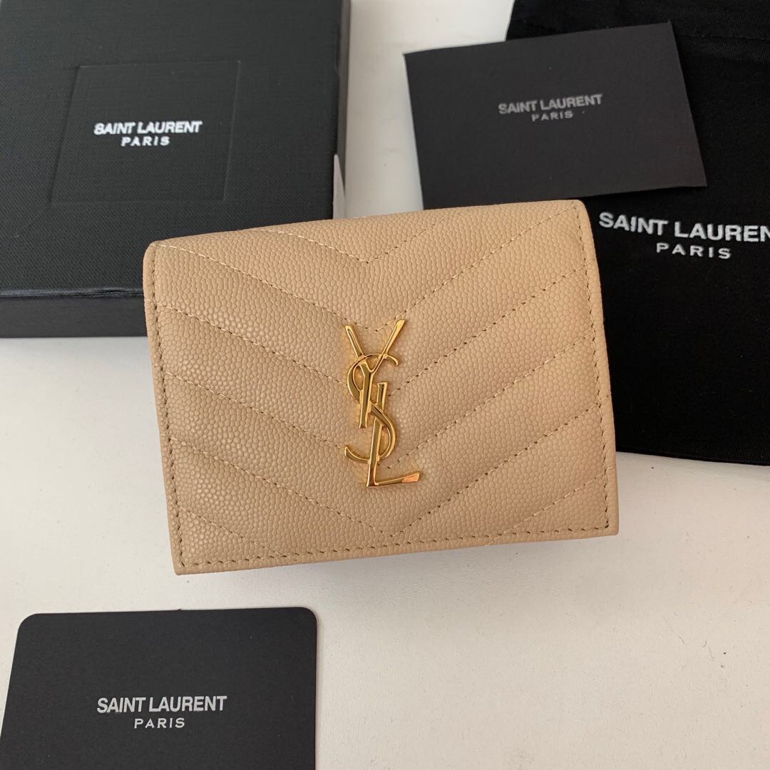 YSL Women Leather Wallet 009