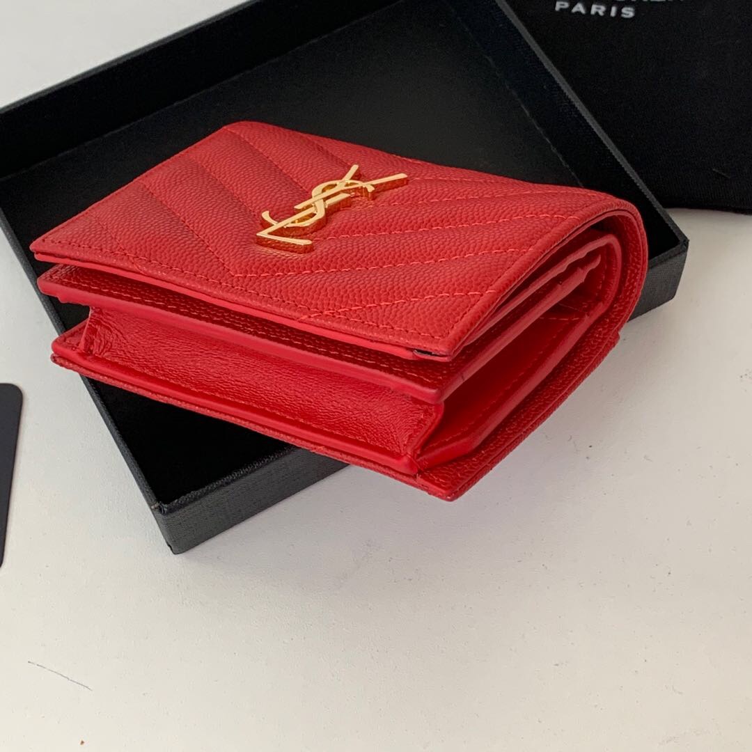 YSL Women Leather Wallet 010