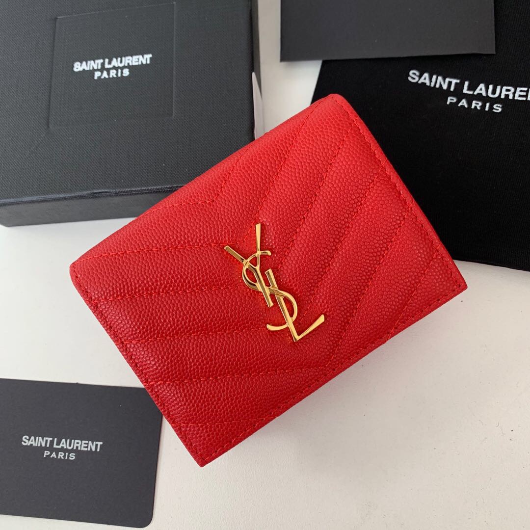 YSL Women Leather Wallet 010