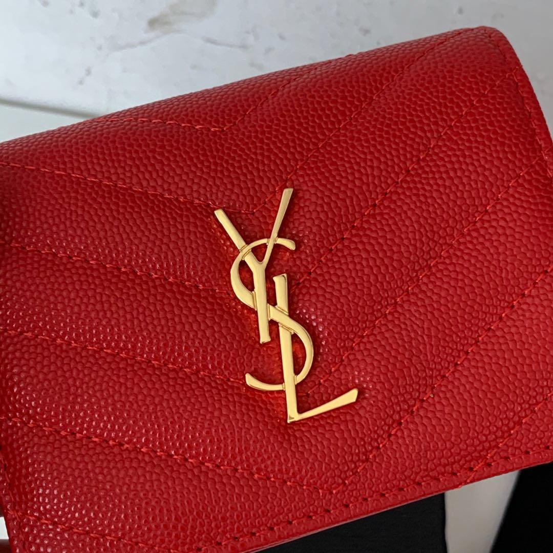 YSL Women Leather Wallet 010