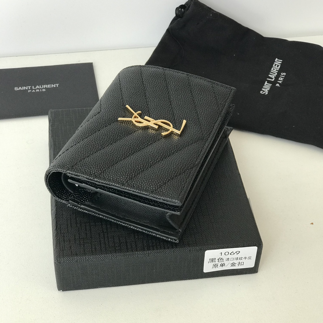 YSL Women Leather Wallet 012