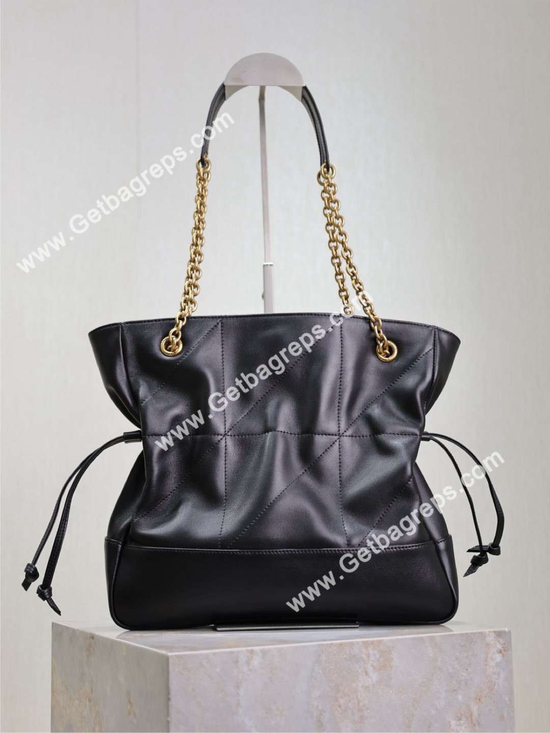 Yves Saint Laurent 833948 Small JAMIE SHOPPING in lambskin Black