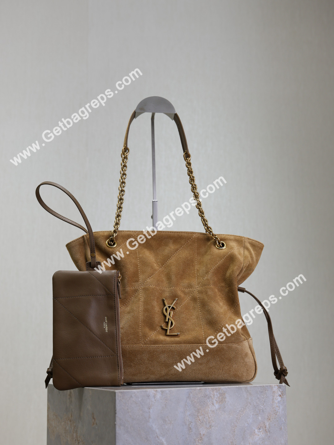Yves Saint Laurent 833948 Small JAMIE SHOPPING in suede