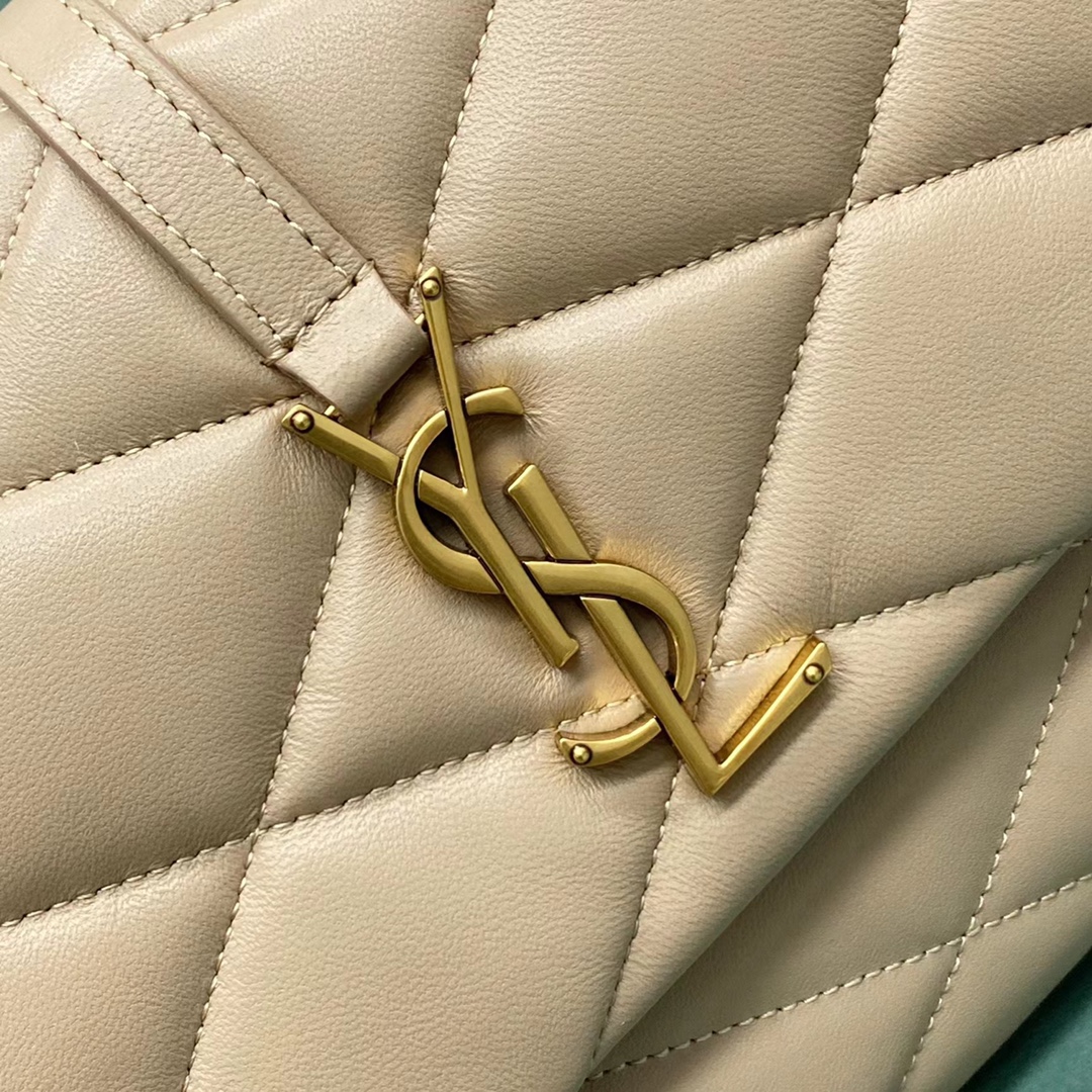 Yves Saint Laurent Le 57 Hobo Bag in Quilted Lambskin Beige