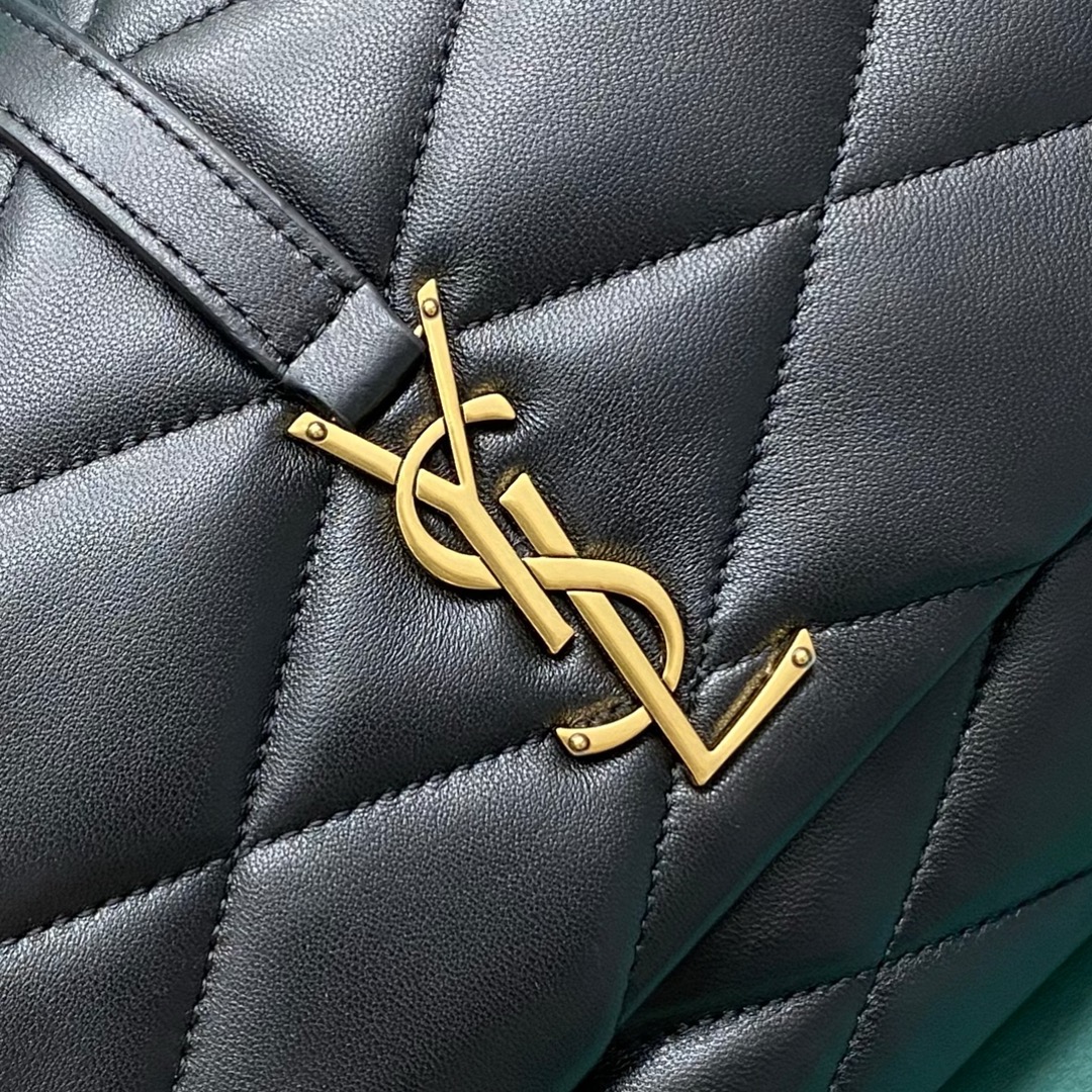 Yves Saint Laurent Le 57 Hobo Bag in Quilted Lambskin Black